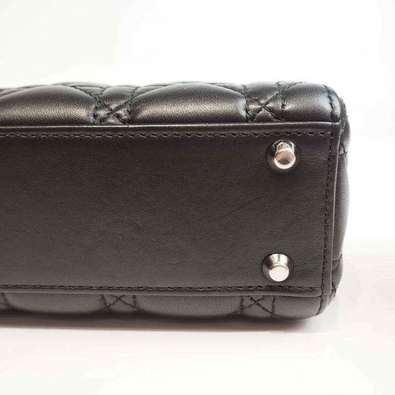 DIOR 三格黛妃黑銀-18