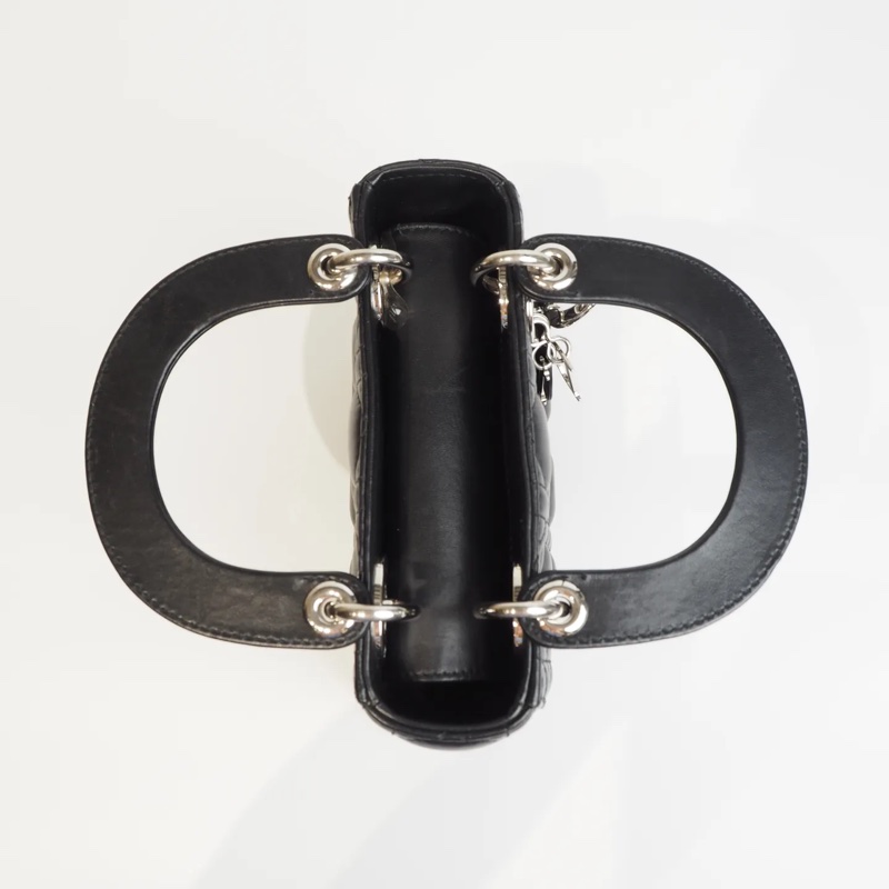 DIOR 三格黛妃黑銀-19