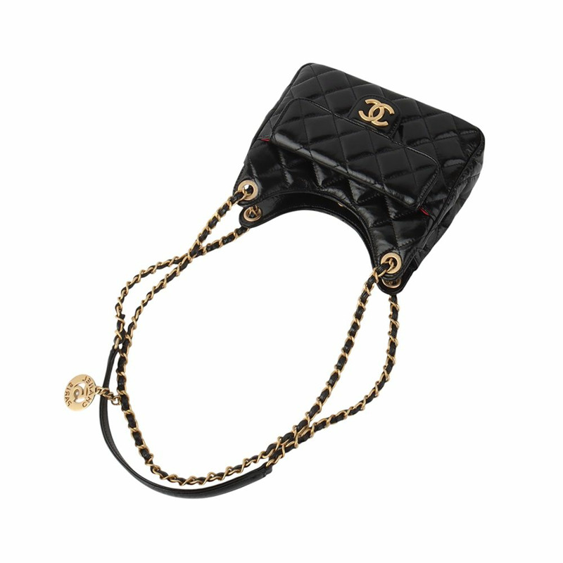 【包稅】CHANEL 專利口袋鏈單肩包 小號 34281Y-3