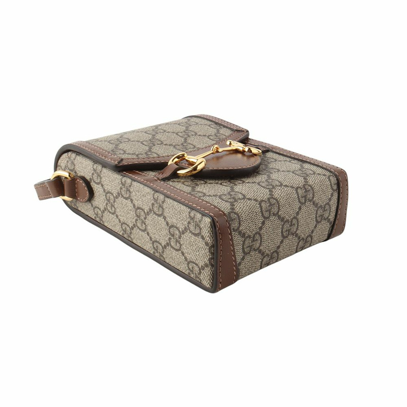 【包稅】GUCCI 625615 GG Supreme Horsebit 1955 迷你斜背包 34276--4