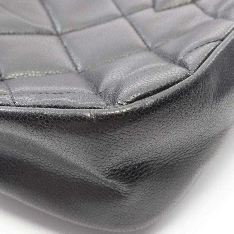 香奈兒女士絎縫托特包，小牛皮材質，黑色-6