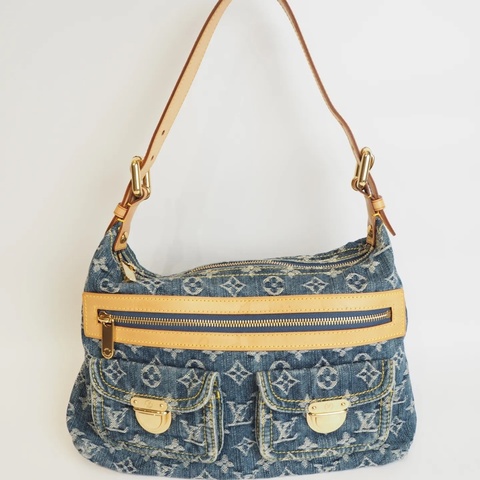 LOUIS VUITTON Baggy 單寧 單肩包