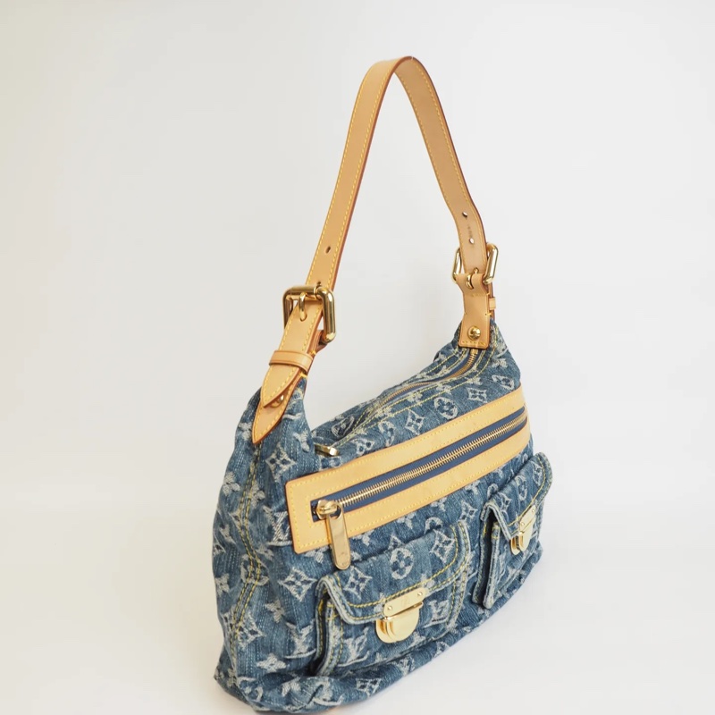 LOUIS VUITTON Baggy 單寧 單肩包-1