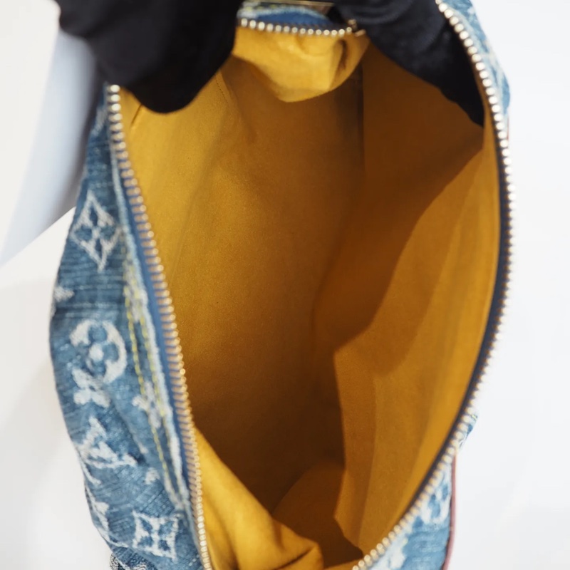 LOUIS VUITTON Baggy 單寧 單肩包-4