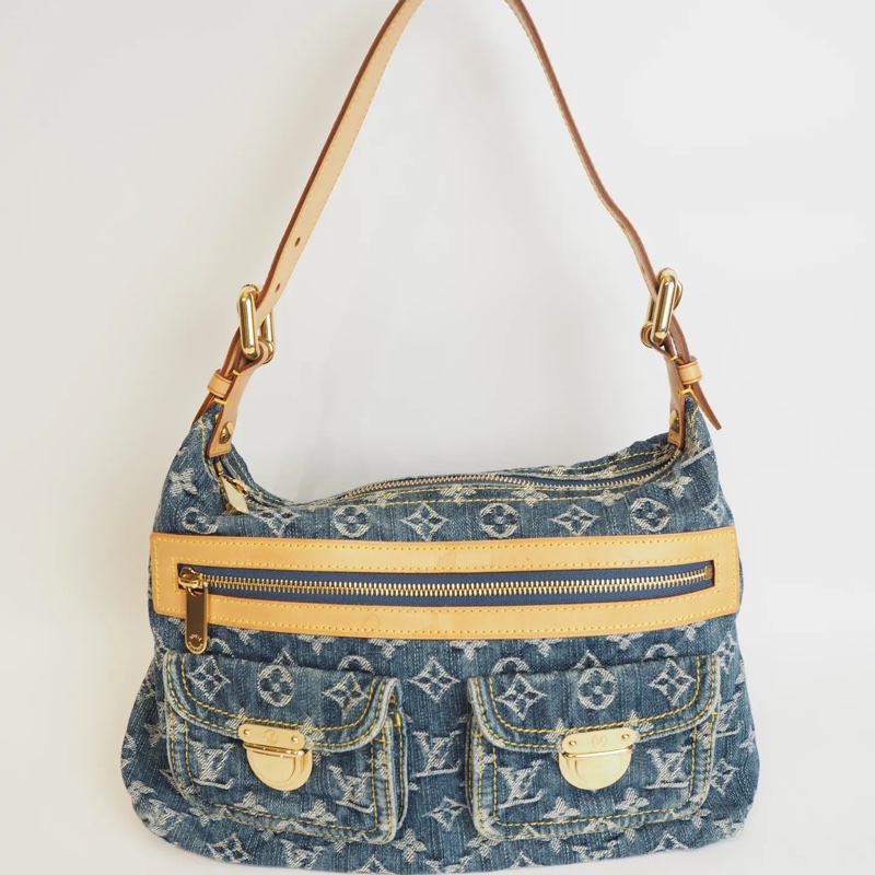 LOUIS VUITTON Baggy 單寧 單肩包-6