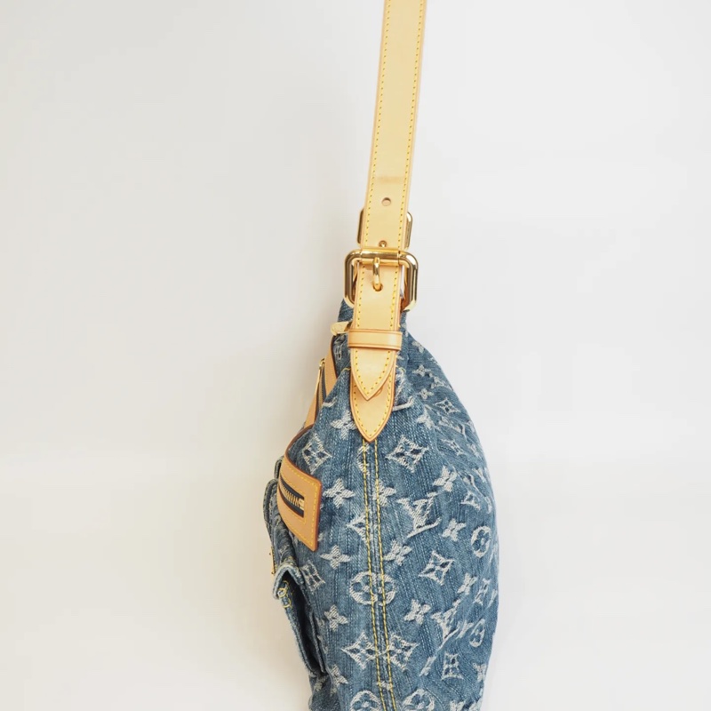 LOUIS VUITTON Baggy 單寧 單肩包-10