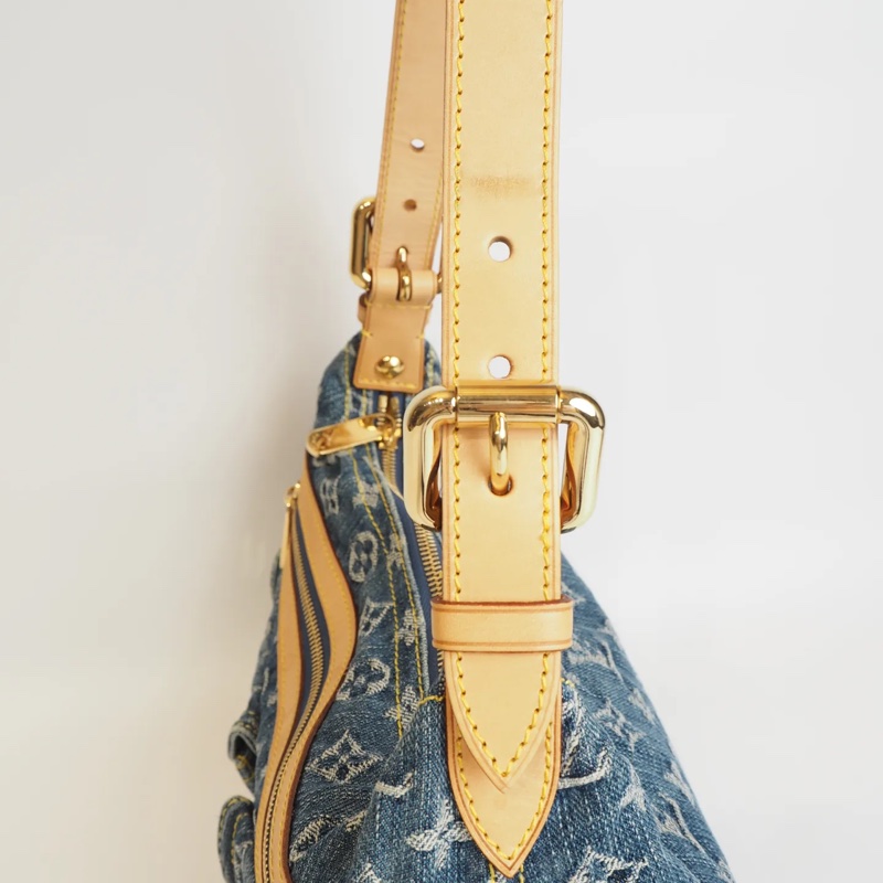 LOUIS VUITTON Baggy 單寧 單肩包-11