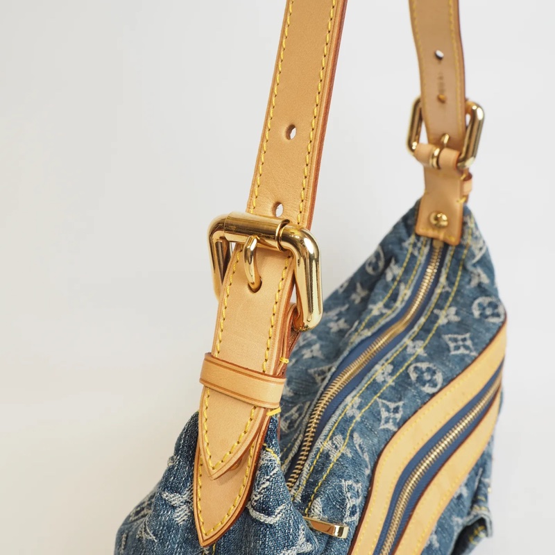 LOUIS VUITTON Baggy 單寧 單肩包-13