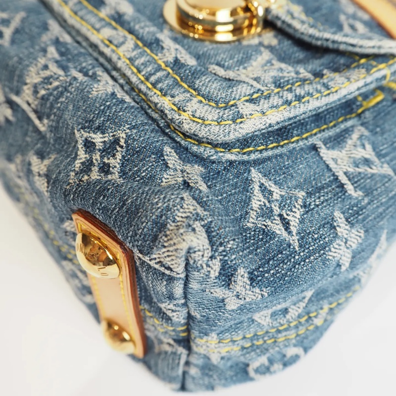 LOUIS VUITTON Baggy 單寧 單肩包-16