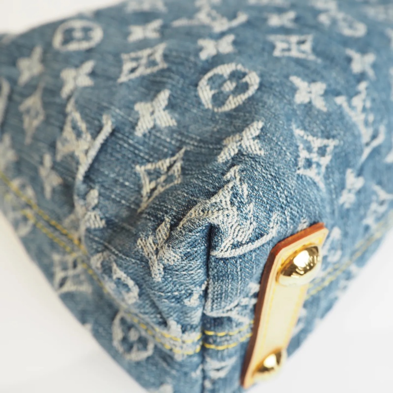 LOUIS VUITTON Baggy 單寧 單肩包-17