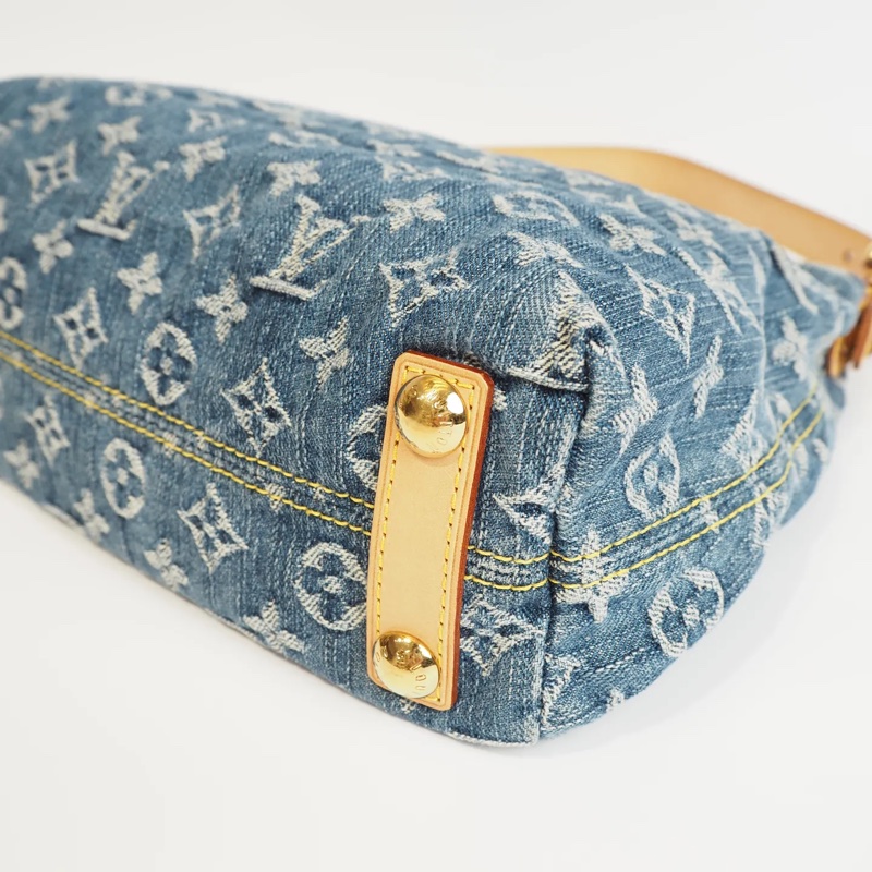 LOUIS VUITTON Baggy 單寧 單肩包-20