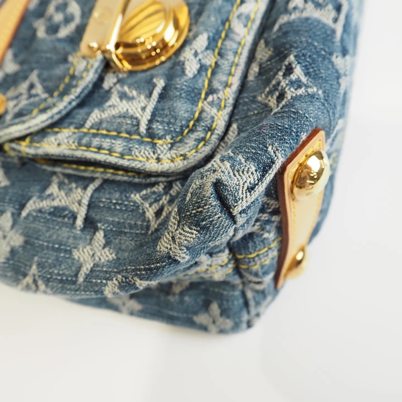 LOUIS VUITTON Baggy 單寧 單肩包-21