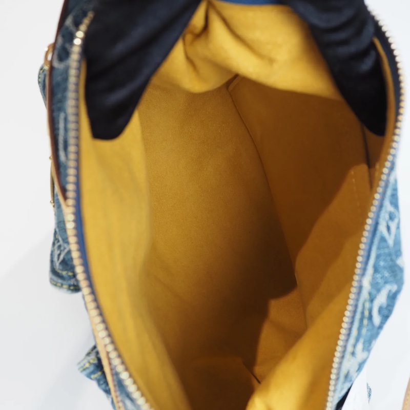 LOUIS VUITTON Baggy 單寧 單肩包-23