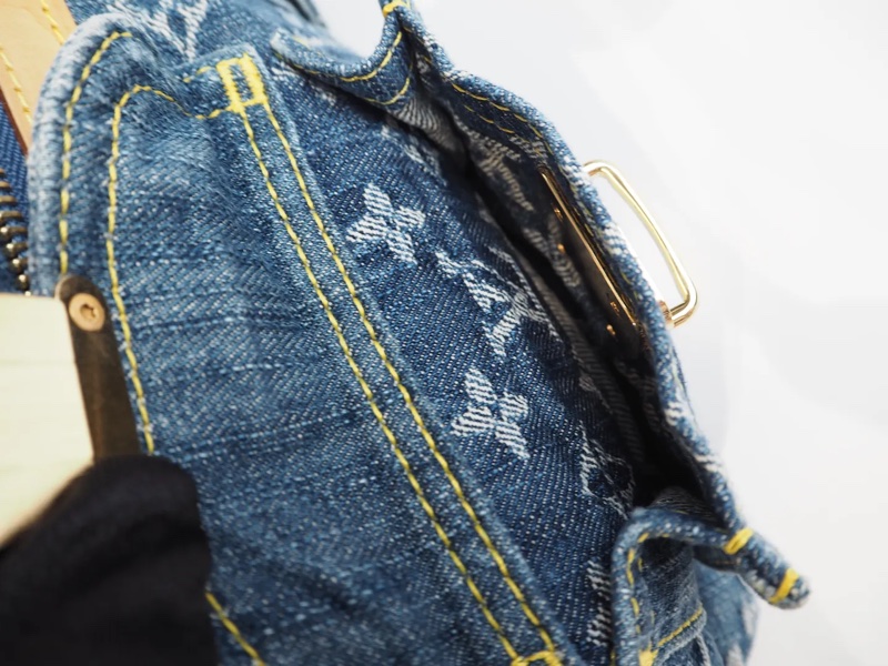 LOUIS VUITTON Baggy 單寧 單肩包-26