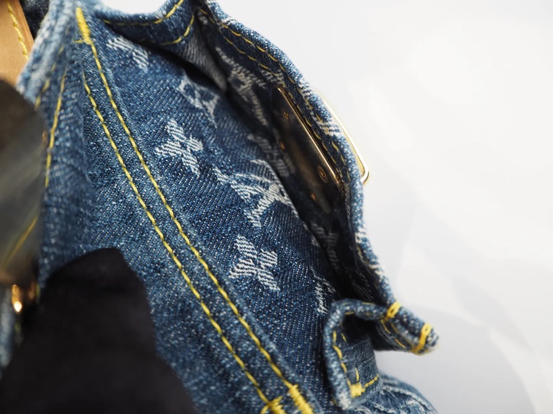 LOUIS VUITTON Baggy 單寧 單肩包-27