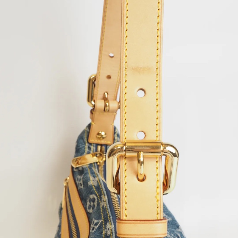 LOUIS VUITTON Baggy 單寧 單肩包-33