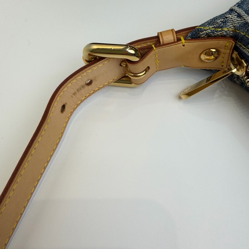 LOUIS VUITTON Baggy 單寧 單肩包-38