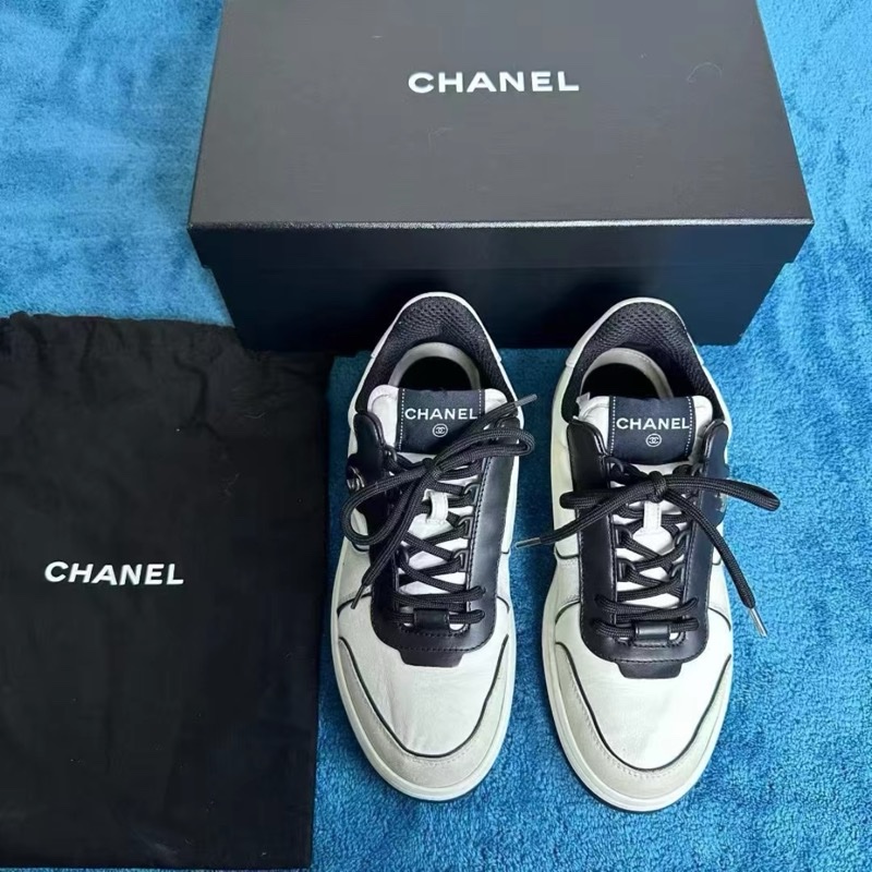 97新 Chanel板鞋白黑色男女同款 尺碼39-0