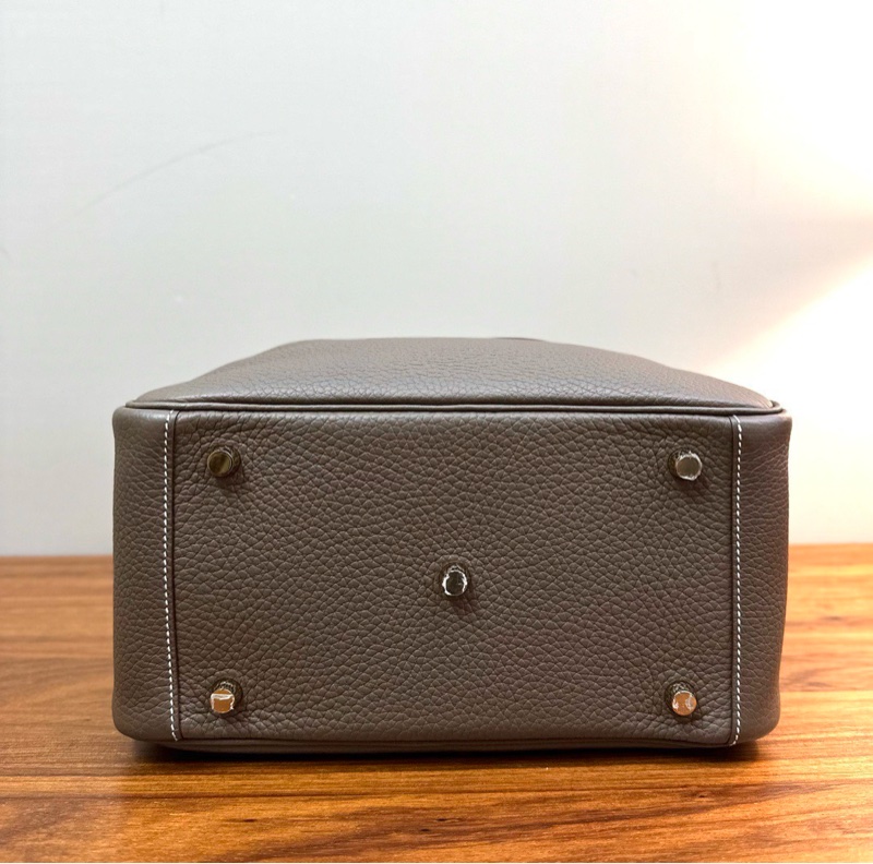 HERMES 大象灰金扣Lindy26手提肩背包26*17*13 98新配件塵袋-4