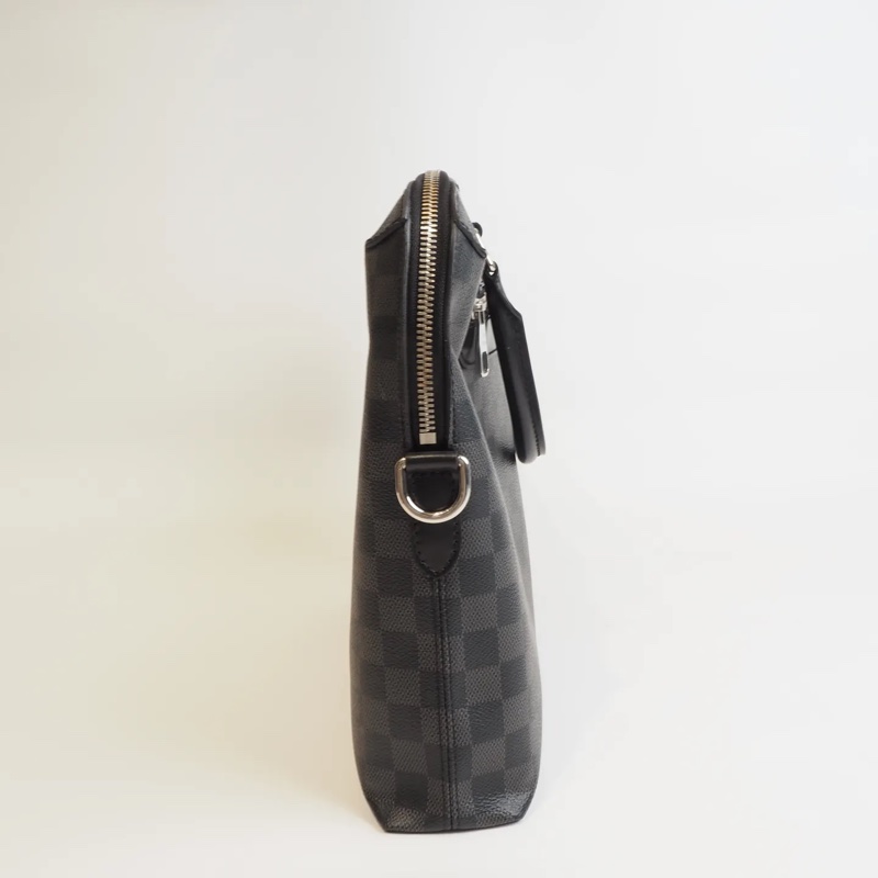 LOUIS VUITTON黑棋盤格公事包-6