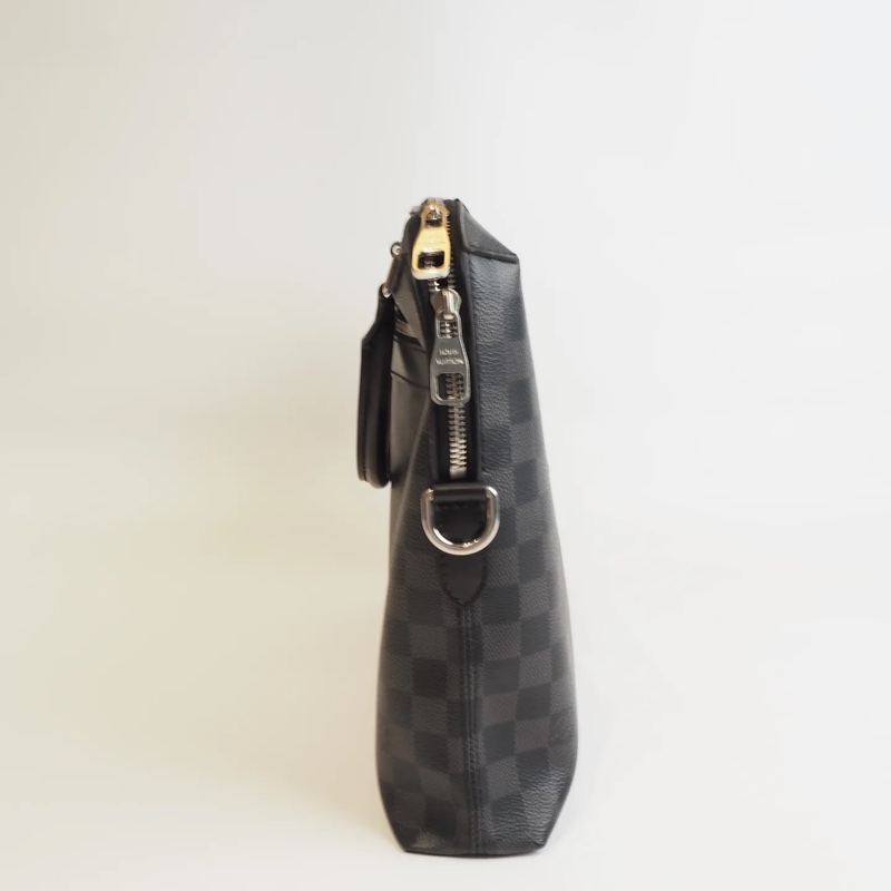 LOUIS VUITTON黑棋盤格公事包-8