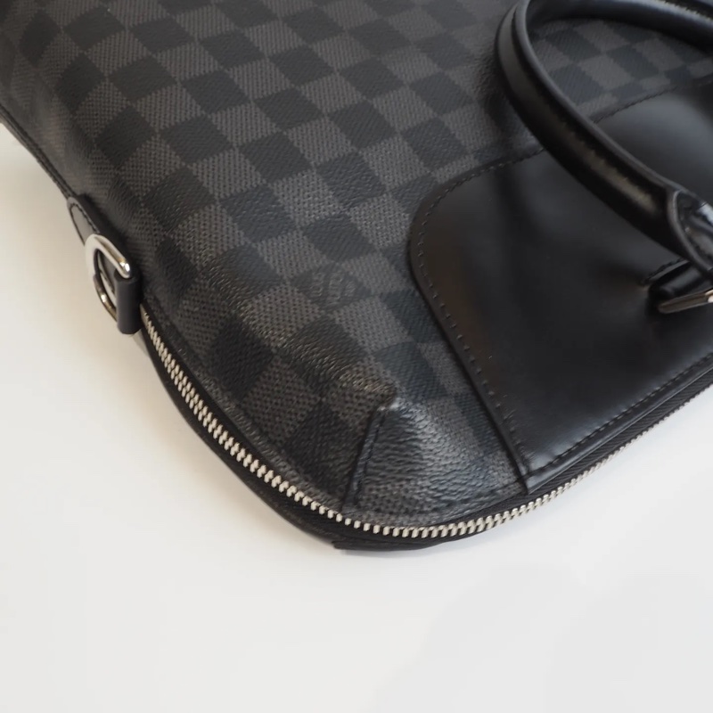 LOUIS VUITTON黑棋盤格公事包-9