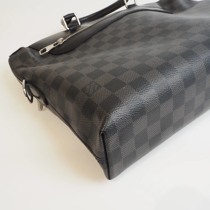 LOUIS VUITTON黑棋盤格公事包-12