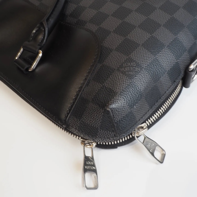 LOUIS VUITTON黑棋盤格公事包-20