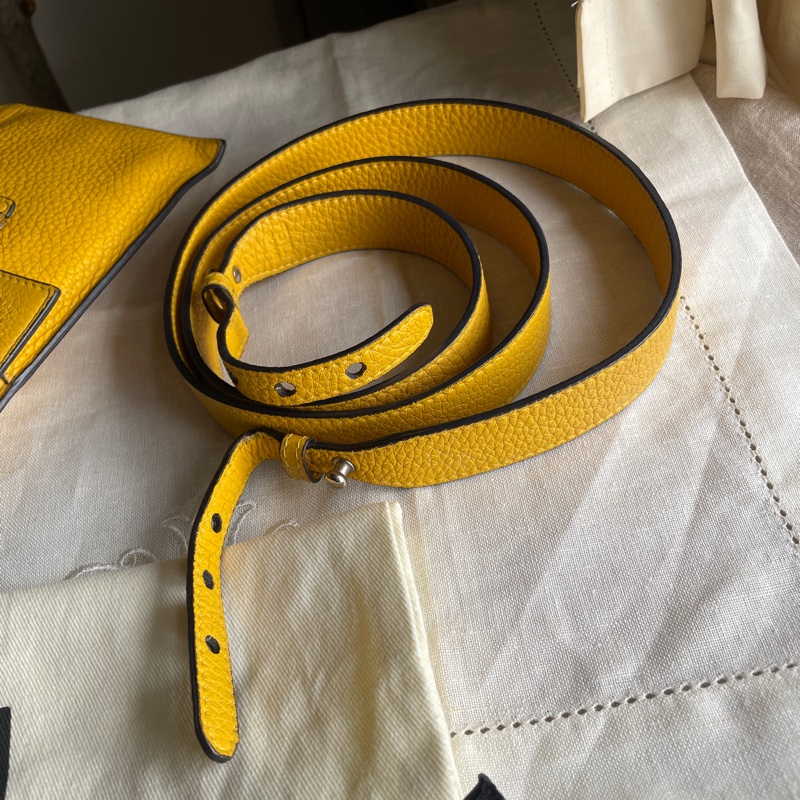 Fendi 🌟手機包/斜背包/ 肩背包/卡包/錢包/腰包/WOC🌟正品🌟況不錯🌟男女皆可🌟黃色招財-49