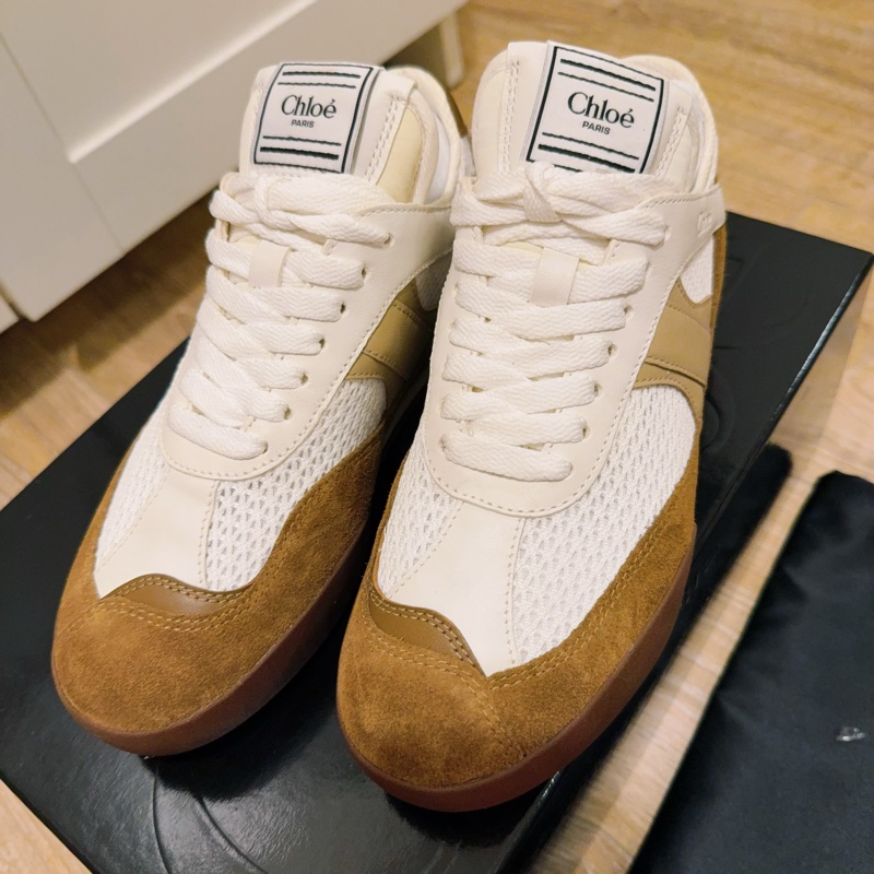 全新Chloè Kick德訓鞋款咖啡色36 碼-1