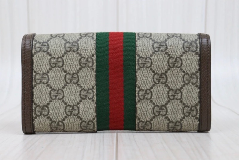 「JL精品代購」 98新 Gucci 翻蓋長夾-2