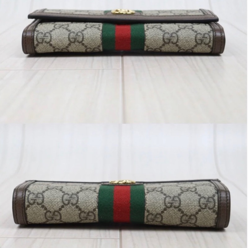 「JL精品代購」 98新 Gucci 翻蓋長夾-4