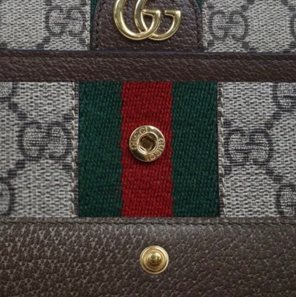 「JL精品代購」 98新 Gucci 翻蓋長夾-7
