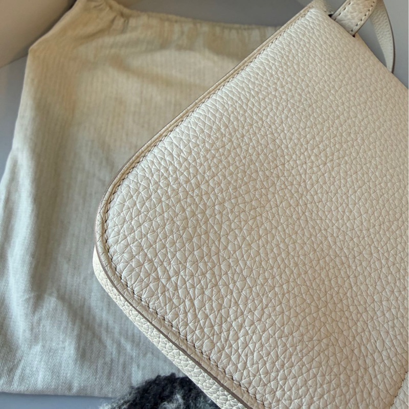 Hermes Halzan 25 奶昔白銀扣-7