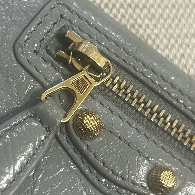 BALENCIAGA巴黎世家·卡片包/ 名片包/ 翻蓋短夾/灰色-8