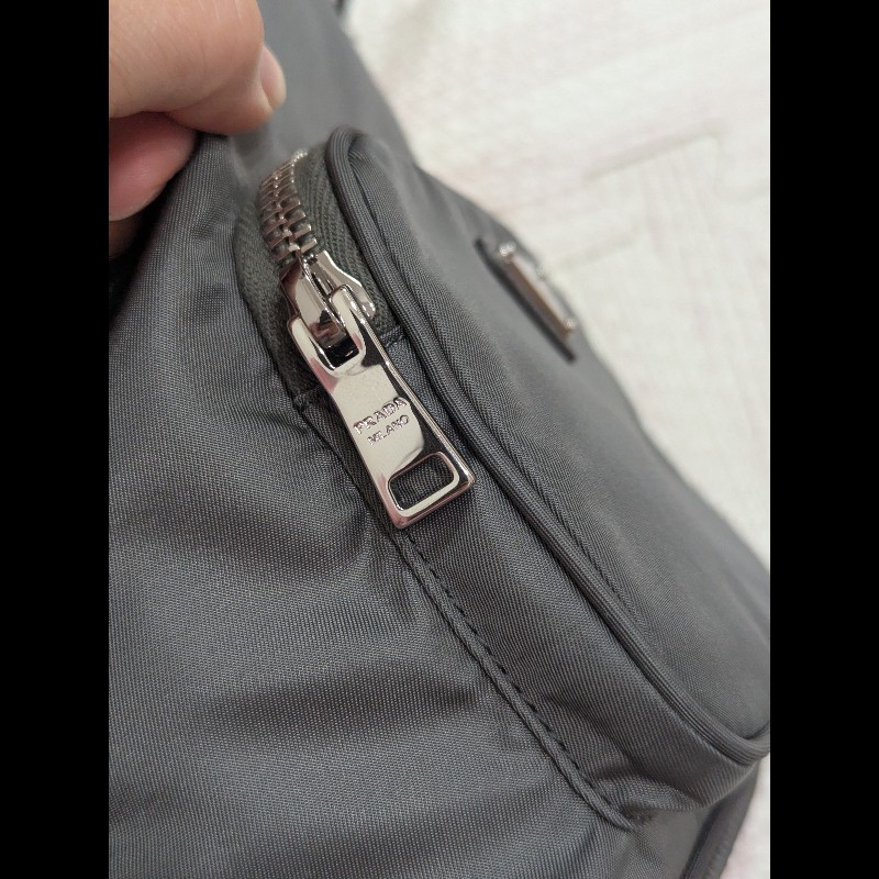 Prada 尼龍 水桶包 灰色 Duet Re-Nylon bucket bag-3