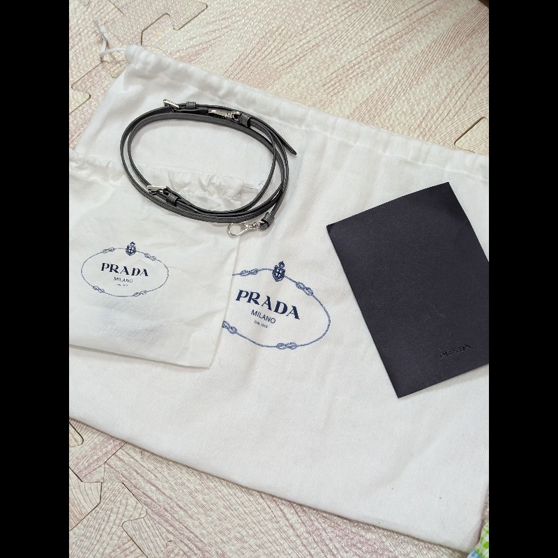 Prada 尼龍 水桶包 灰色 Duet Re-Nylon bucket bag-13