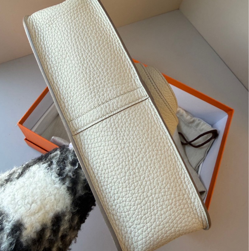 Hermes Halzan 25 冰川灰金扣-4