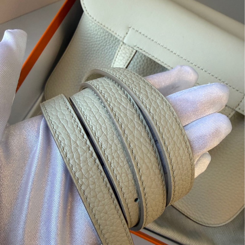 Hermes Halzan 25 冰川灰金扣-11