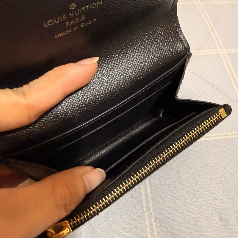 LV 薄款零錢卡 限定雙拼接色 近乎全新-3