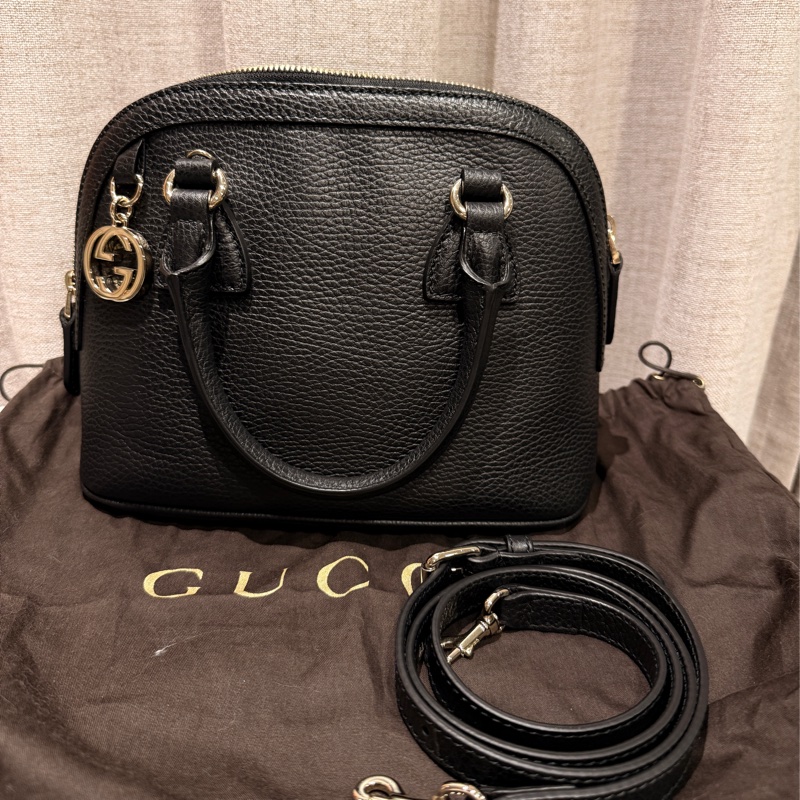 Gucci 貝殼包 近新品✨ 付背帶可肩背-5