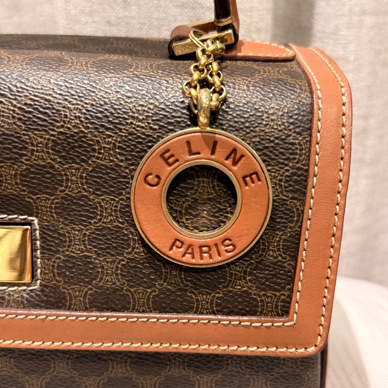 Celine vintage 老花旋轉扣吊墜Kelly-2