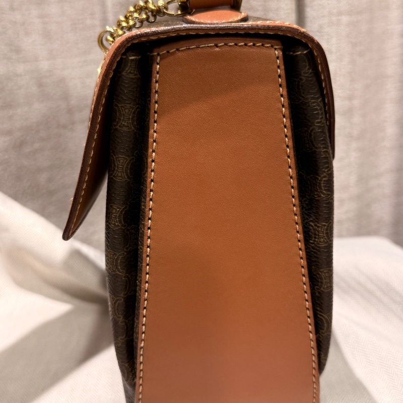 Celine vintage 老花旋轉扣吊墜Kelly-4