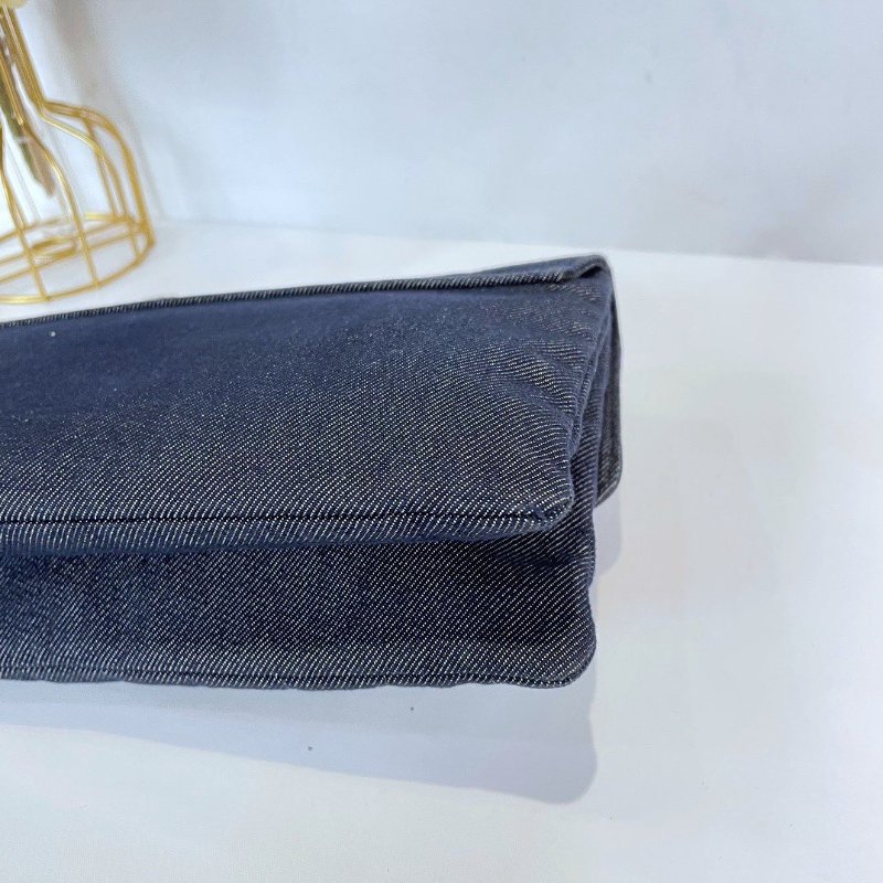 【CHANEL】香奈兒 Denim Chain Shoulder 藍色 銀扣 2.55鏈條包 25x15x6 正品（二手）-7