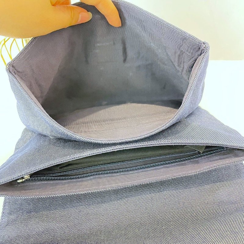 【CHANEL】香奈兒 Denim Chain Shoulder 藍色 銀扣 2.55鏈條包 25x15x6 正品（二手）-8