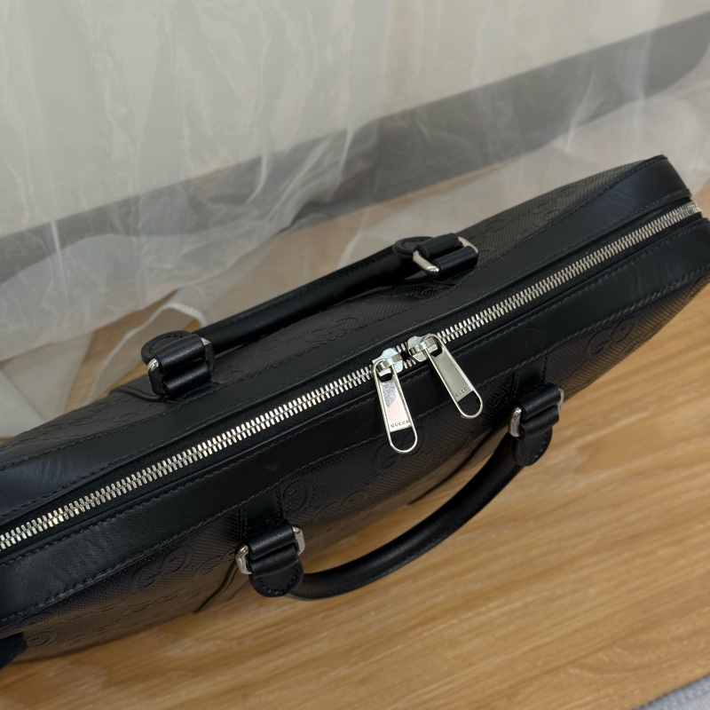 （台灣購證🇹🇼）Gucci男士浮雕公事包💼 背袋全新未使用-9