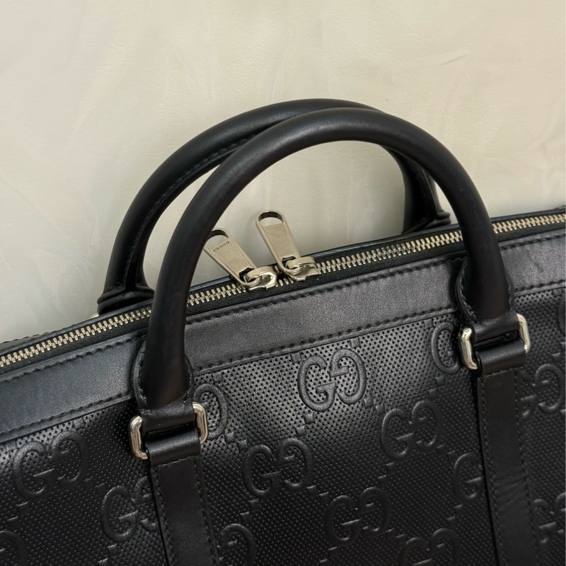 （台灣購證🇹🇼）Gucci男士浮雕公事包💼 背袋全新未使用-10