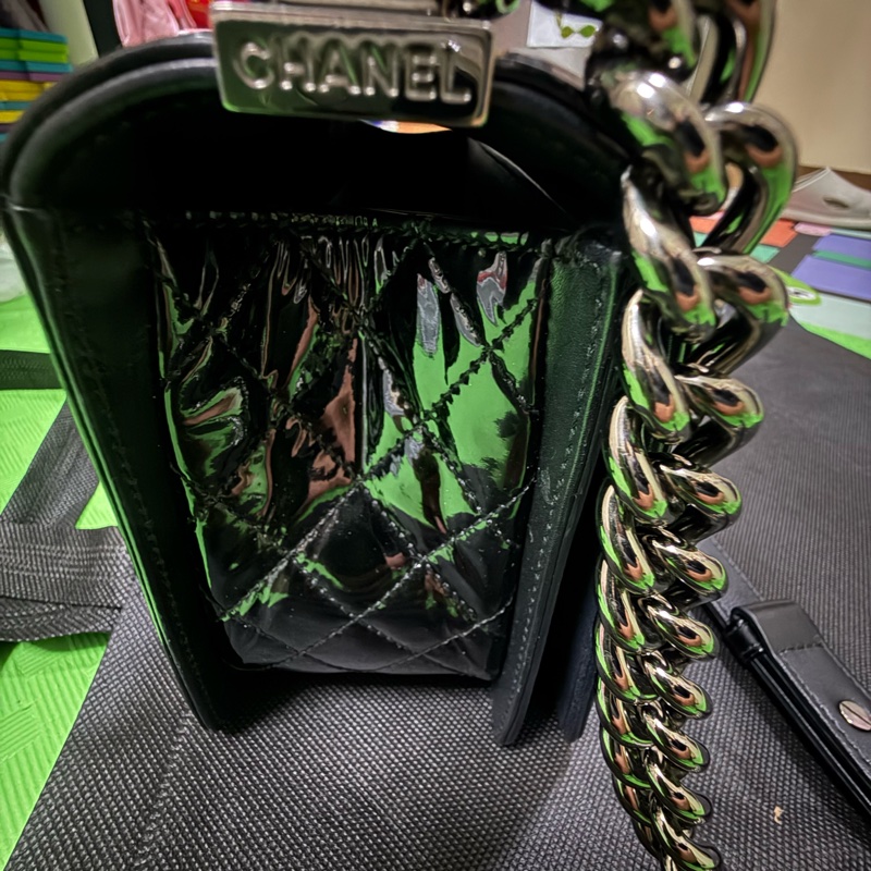 CHANEL LE BOY MEDIUM BLACK-8