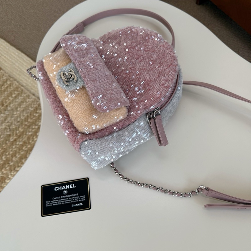 Chanel 彩虹亮片小書包-7