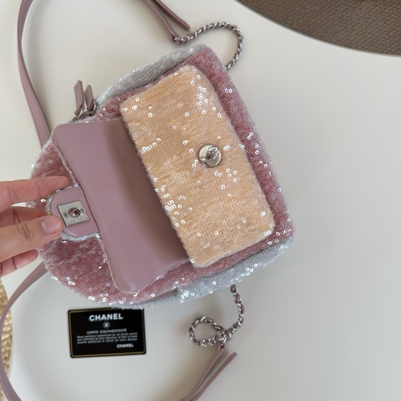 Chanel 彩虹亮片小書包-8